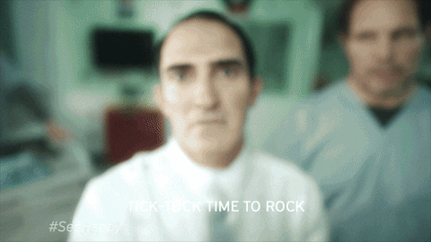 "Tick-tock time to rock."