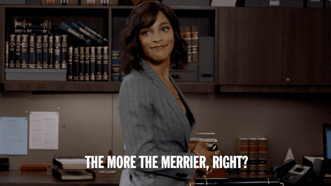 "The more the merrier, right?"