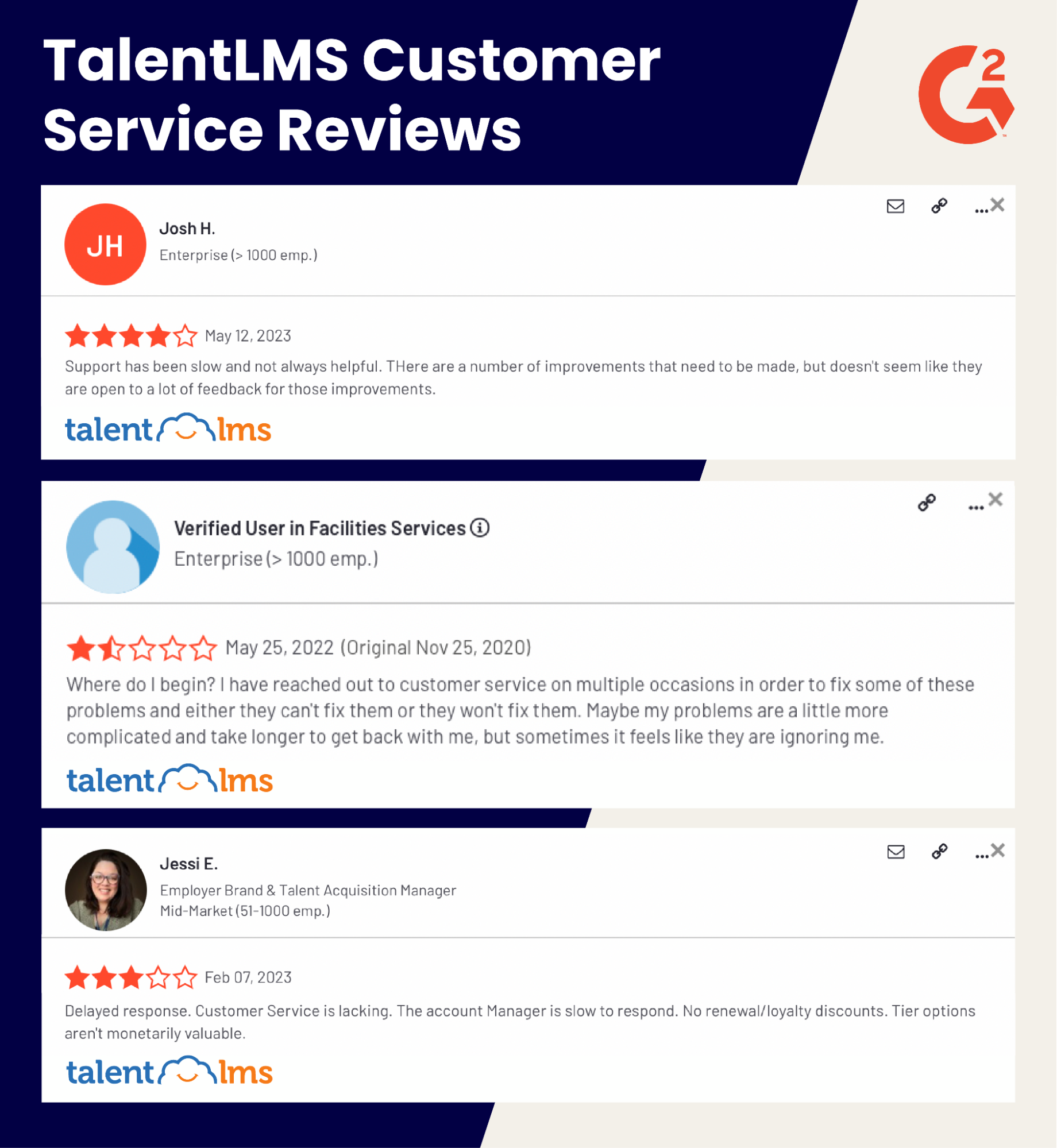 Trainual exceeds TalenLMS's customer service by a long shot!