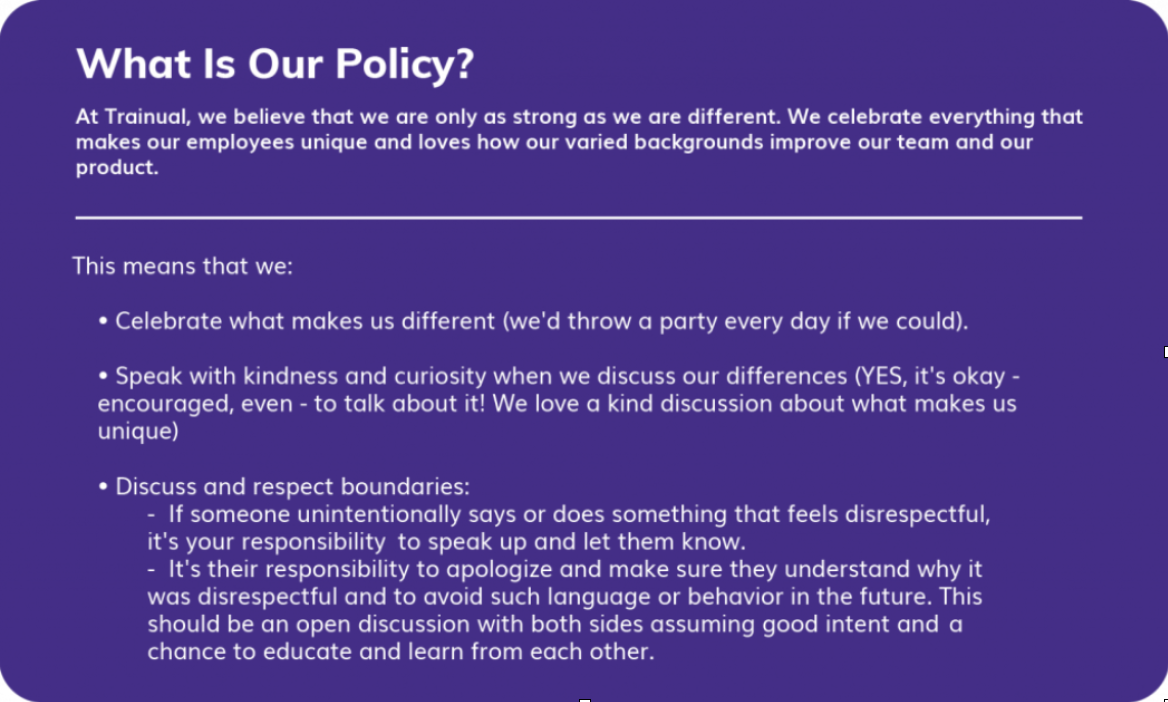 Text of "What Is Our Policy?"