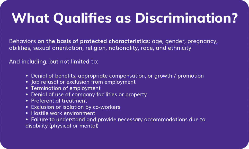 Discrimination definition and what qualifies as discrimination