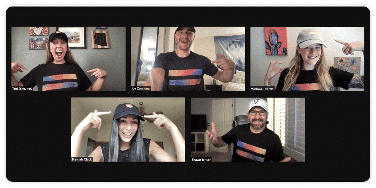 Members of the Trainual squad rocking our Pride swag!