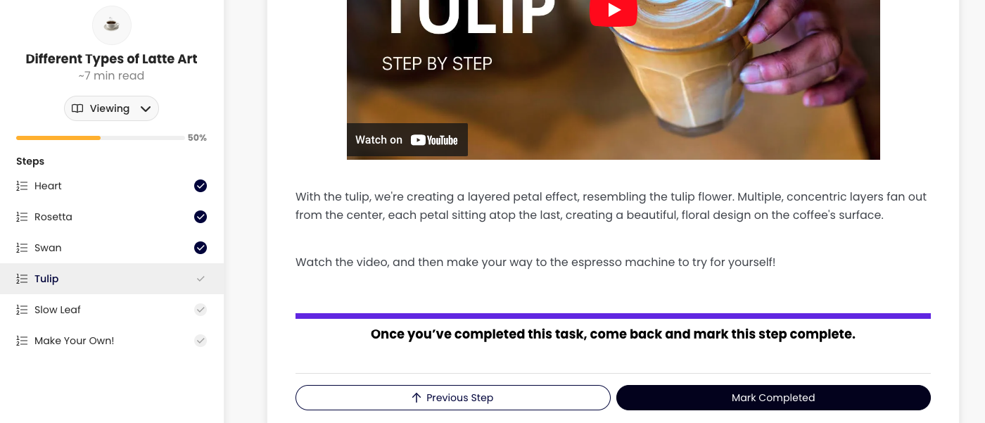 Trainual Tips real-world tasks screenshot