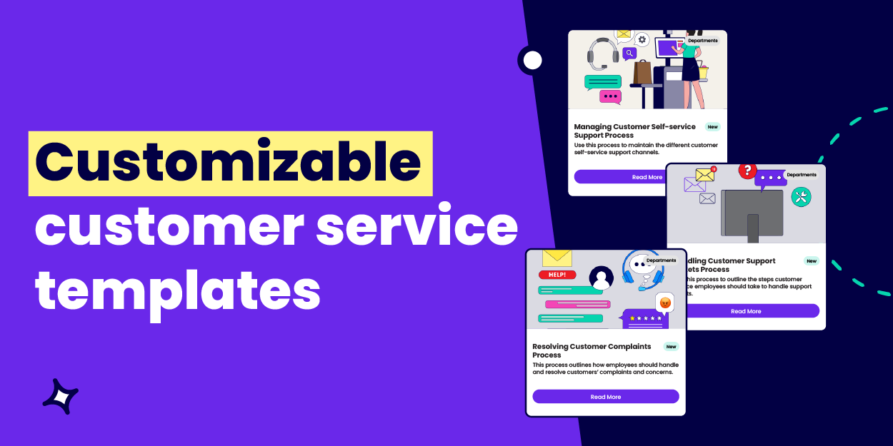 Customizable customer service templates