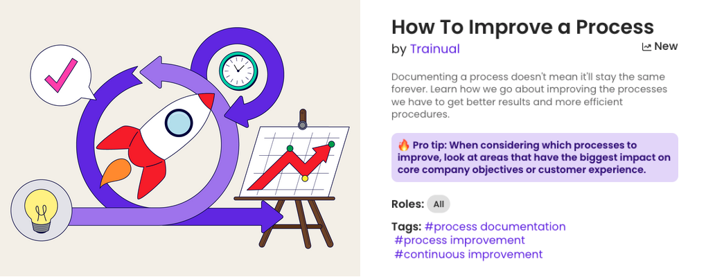 How To Improve a Process template
