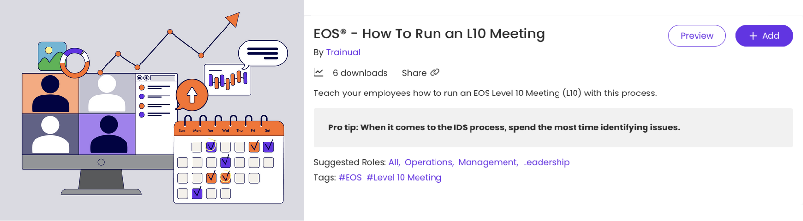 EOS Level 10 Meeting template